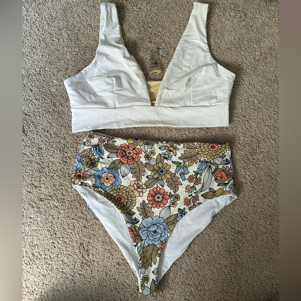 High waisted Lulus bikini set